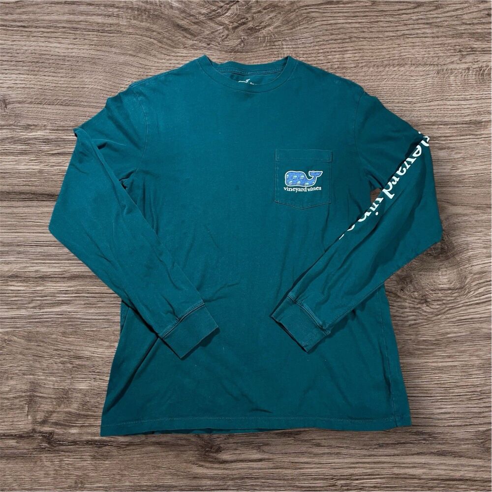 Vineyard Vines Green Long Sleeve T-shirt Mens Size Small